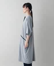 RSTIW33450 TRUNK HIROKO KOSHINO(ヒロココシノ) DRYCOOLブルゾンワンピース/洗濯機で洗える ライトグレー