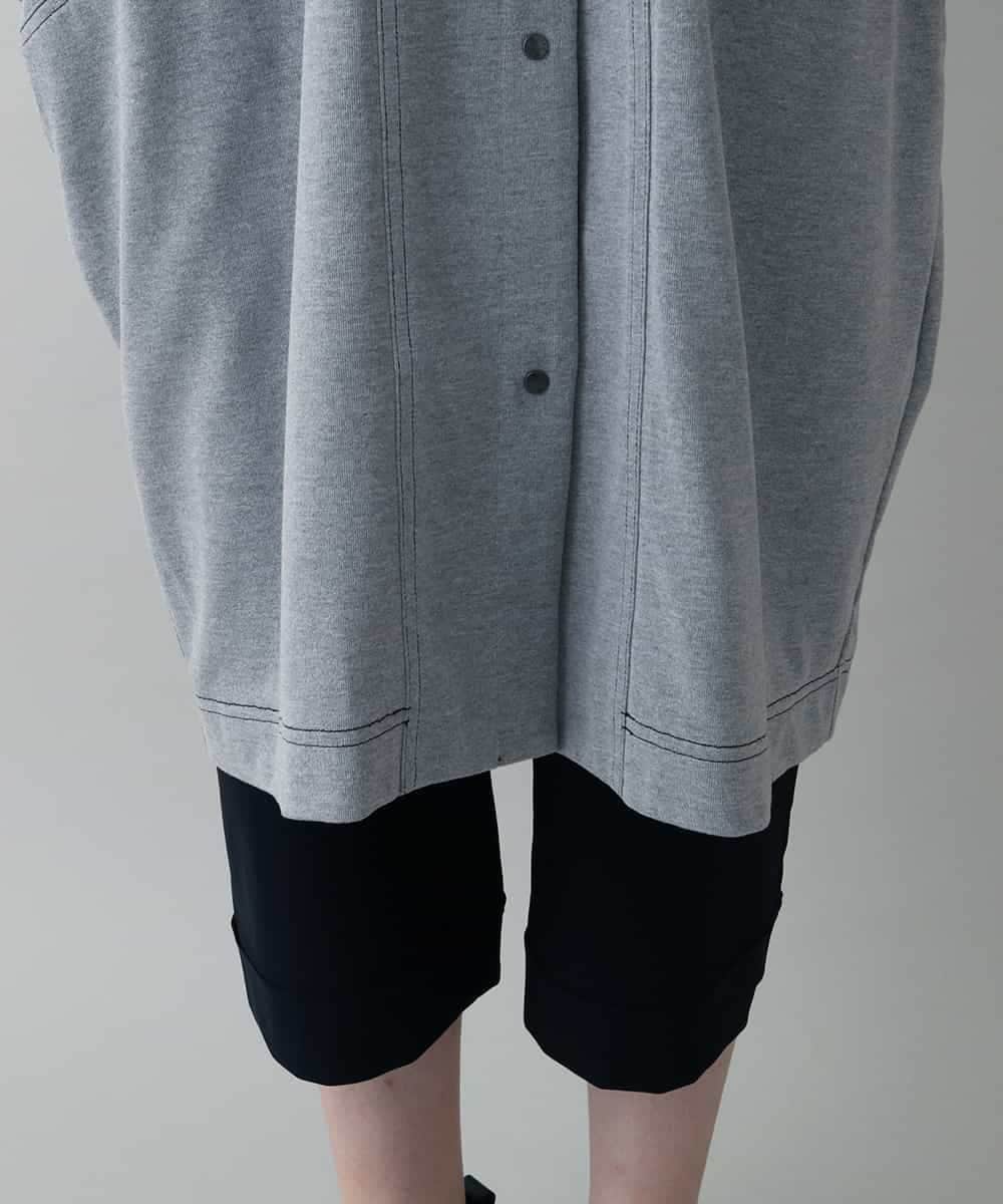 RSTIW33450 TRUNK HIROKO KOSHINO(ヒロココシノ) DRYCOOLブルゾンワンピース/洗濯機で洗える ライトグレー