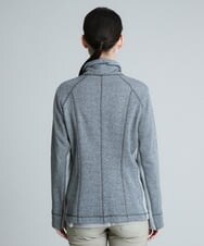 RSTJQ01440 TRUNK HIROKO KOSHINO(ヒロココシノ) 【洗濯機で洗える】ラメデザインスウェットジャケット シルバー