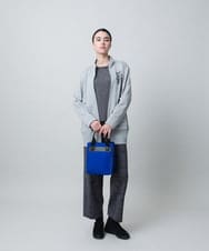 RSTLB06590 TRUNK HIROKO KOSHINO(ヒロココシノ) グリッター裏毛パーカー/日本製/洗える グレー