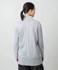 RSTLB06590 TRUNK HIROKO KOSHINO(ヒロココシノ) グリッター裏毛パーカー/日本製/洗える グレー