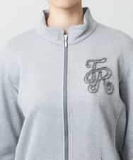 RSTLB06590 TRUNK HIROKO KOSHINO(ヒロココシノ) グリッター裏毛パーカー/日本製/洗える グレー