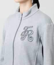 RSTLB06590 TRUNK HIROKO KOSHINO(ヒロココシノ) グリッター裏毛パーカー/日本製/洗える グレー