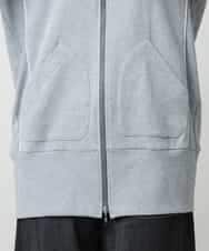 RSTLB06590 TRUNK HIROKO KOSHINO(ヒロココシノ) グリッター裏毛パーカー/日本製/洗える グレー