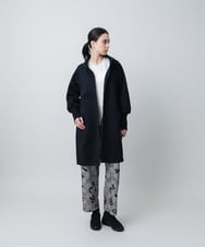 RSUAD01630 TRUNK HIROKO KOSHINO(ヒロココシノ) ダンボールニットデザインコート グレー