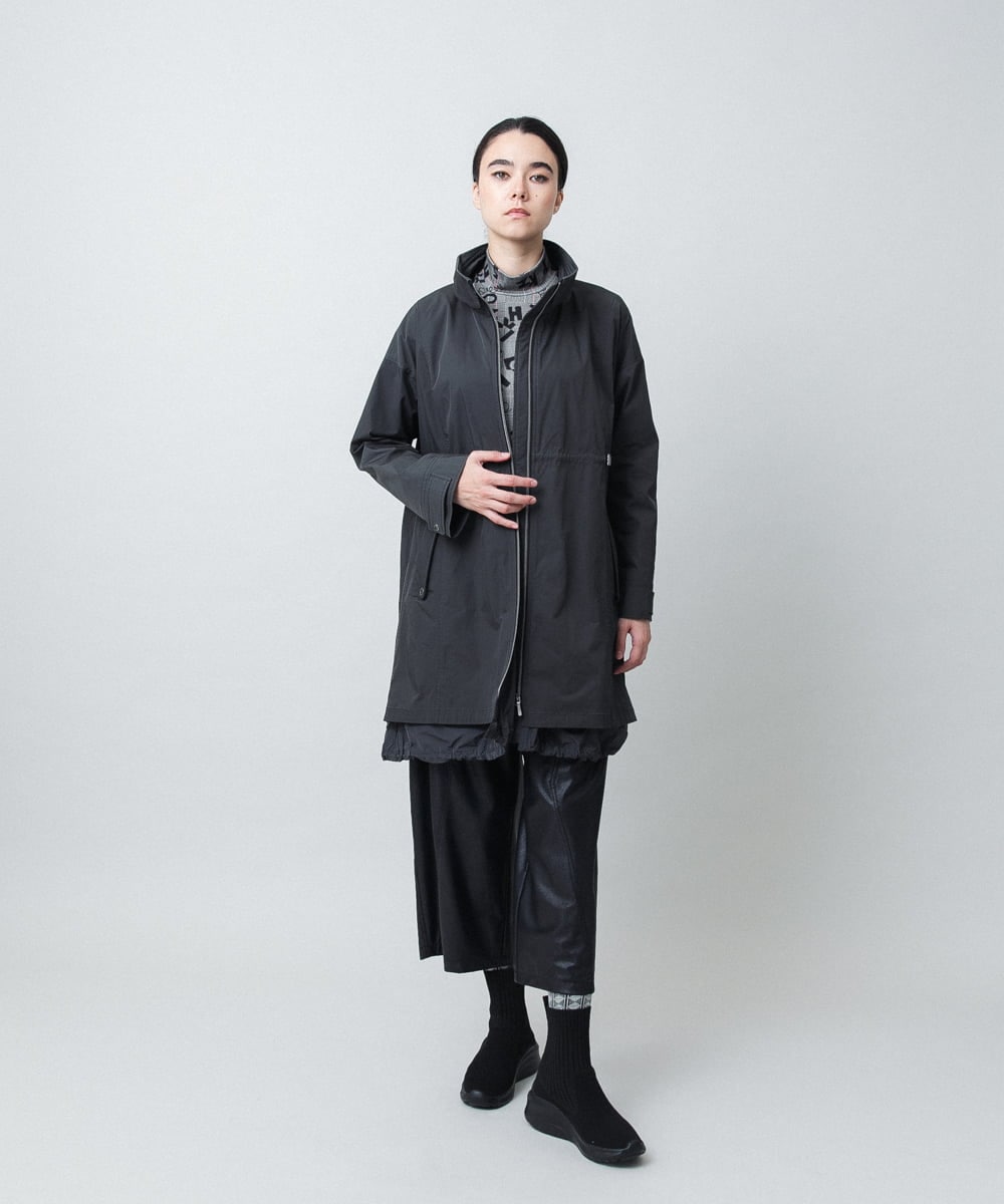 RSUAD15790 TRUNK HIROKO KOSHINO(ヒロココシノ) レイヤード風デザインタフタコート ベージュ