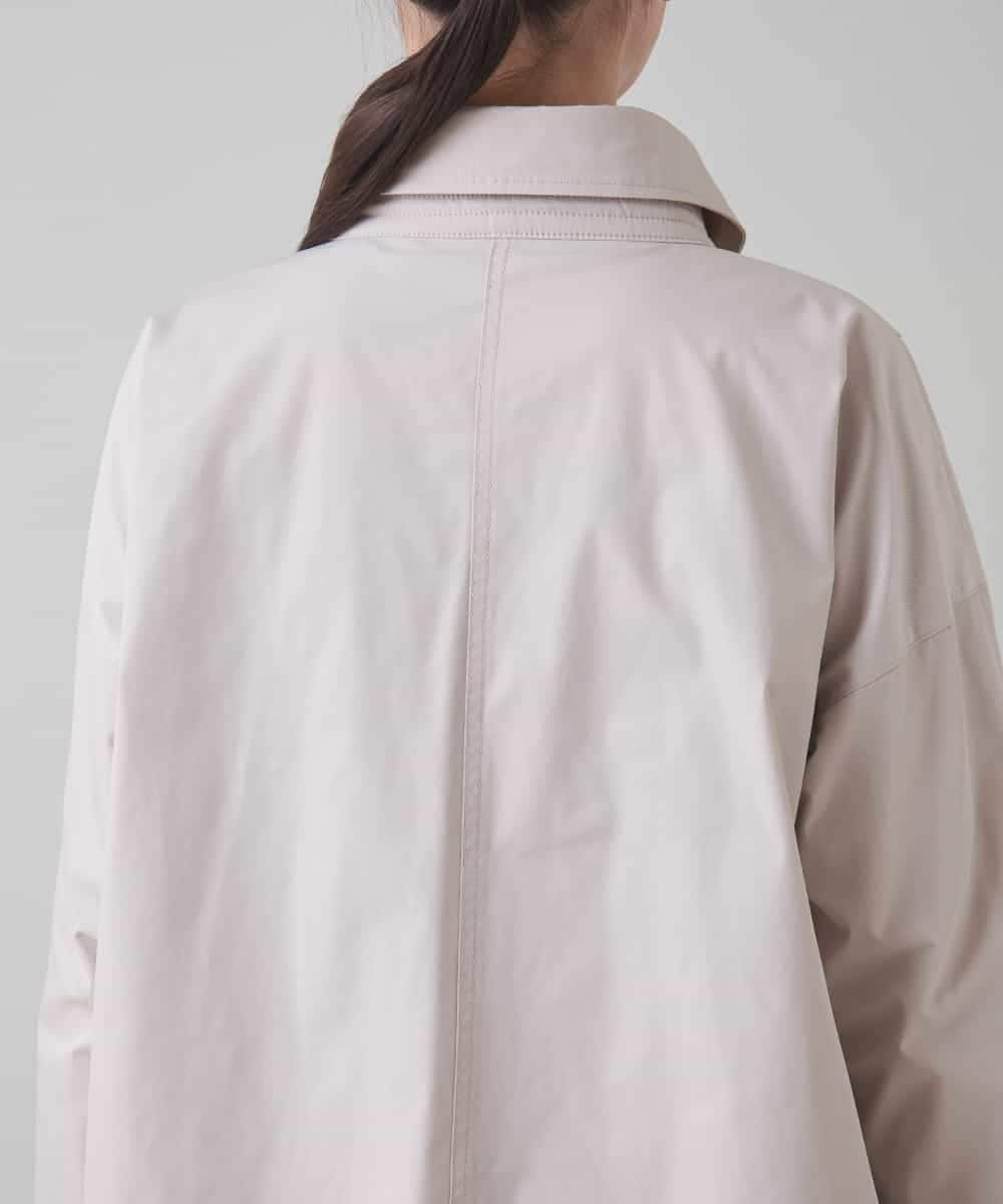 RSUAD15790 TRUNK HIROKO KOSHINO(ヒロココシノ) レイヤード風デザインタフタコート ベージュ