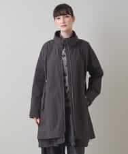 RSUAD15790 TRUNK HIROKO KOSHINO(ヒロココシノ) レイヤード風デザインタフタコート ダークグレー