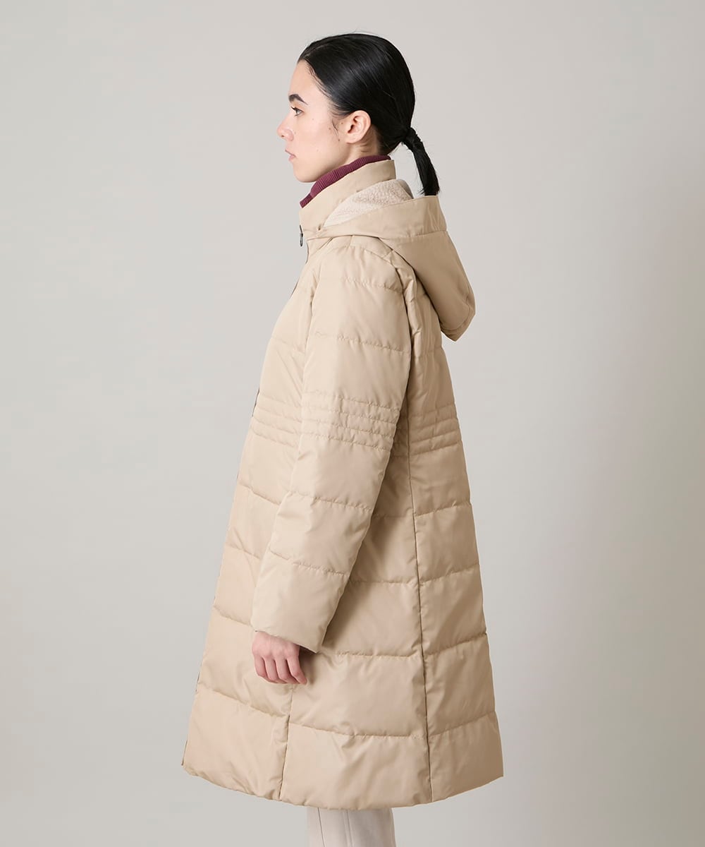 RSUAE01790 TRUNK HIROKO KOSHINO(ヒロココシノ) エコダウンキルティングコート/洗える ベージュ