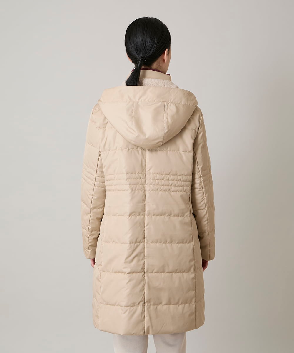 RSUAE01790 TRUNK HIROKO KOSHINO(ヒロココシノ) エコダウンキルティングコート/洗える ベージュ