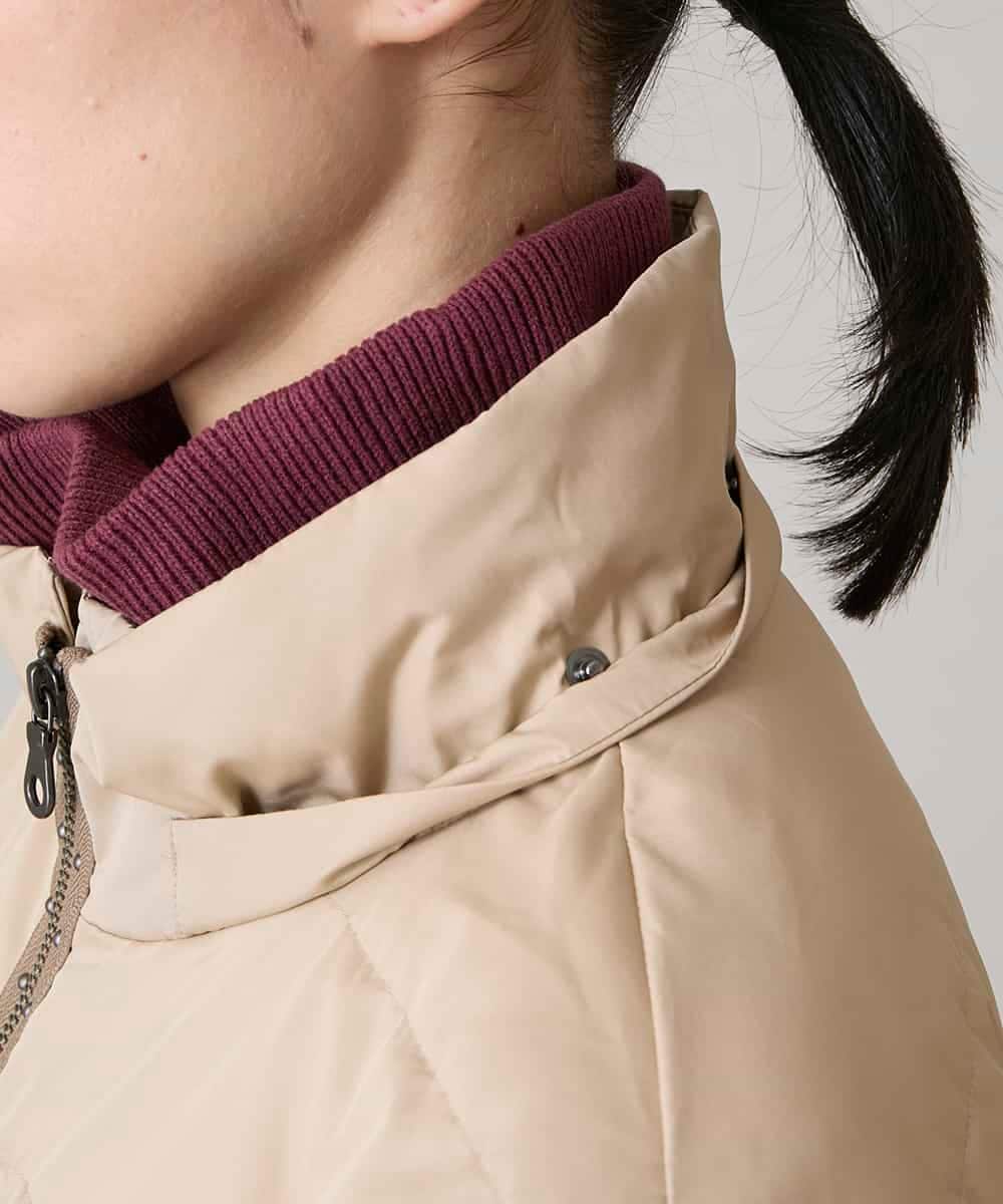 RSUAE01790 TRUNK HIROKO KOSHINO(ヒロココシノ) エコダウンキルティングコート/洗える ベージュ