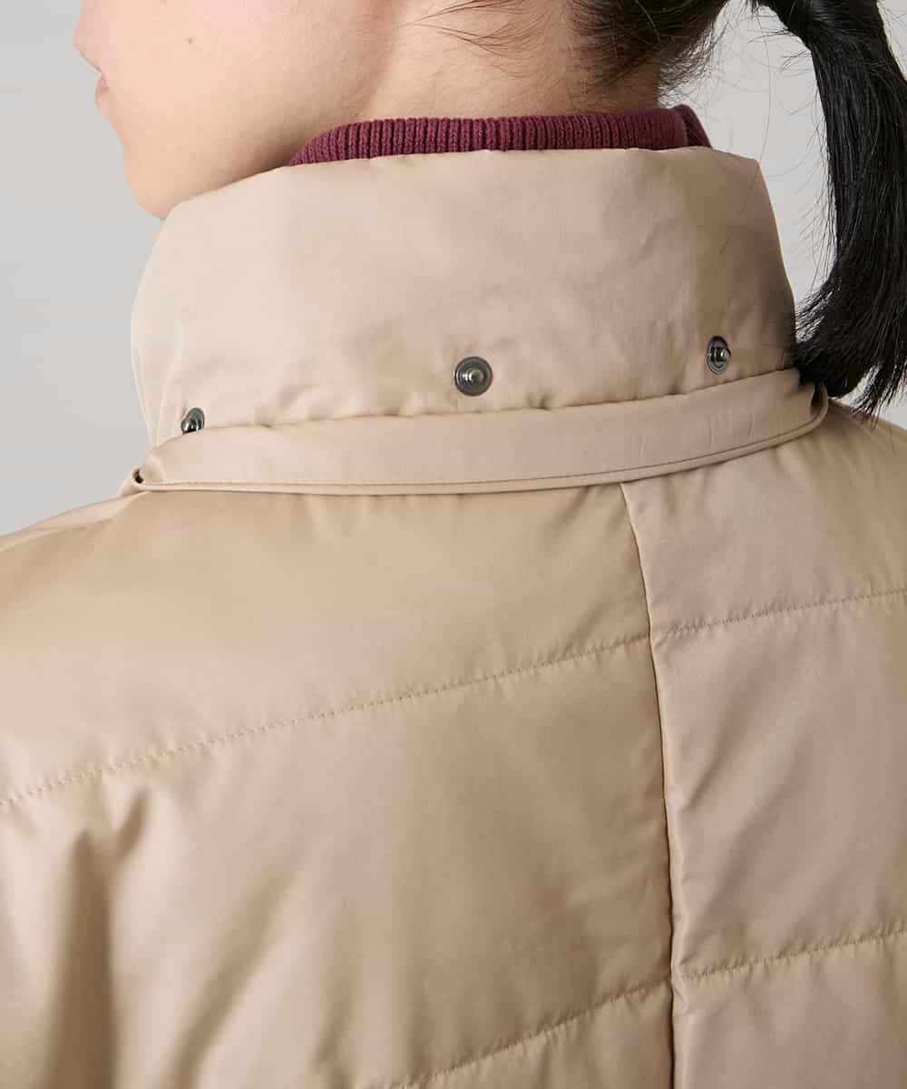 RSUAE01790 TRUNK HIROKO KOSHINO(ヒロココシノ) エコダウンキルティングコート/洗える ベージュ