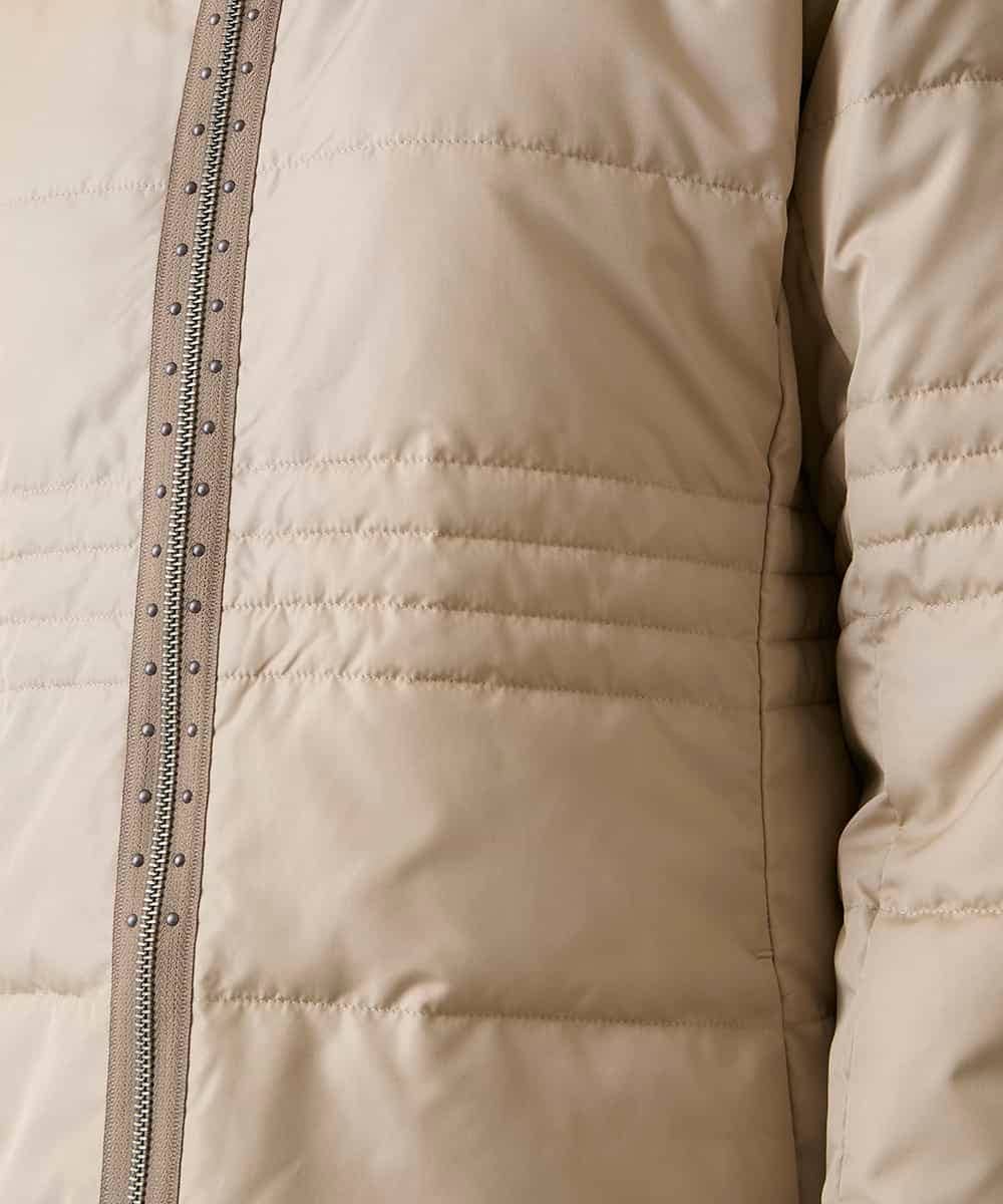 RSUAE01790 TRUNK HIROKO KOSHINO(ヒロココシノ) エコダウンキルティングコート/洗える ベージュ