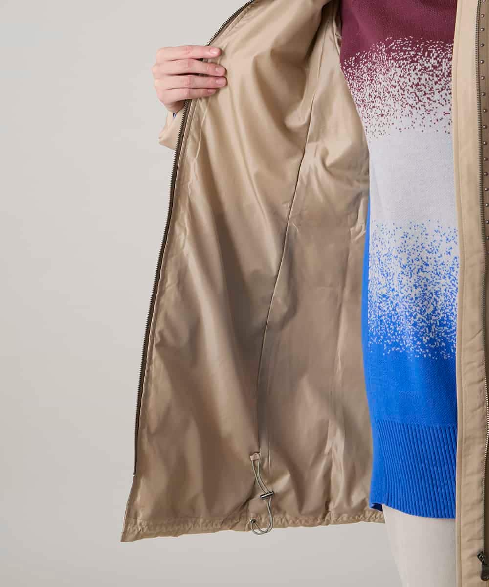 RSUAE01790 TRUNK HIROKO KOSHINO(ヒロココシノ) エコダウンキルティングコート/洗える ベージュ