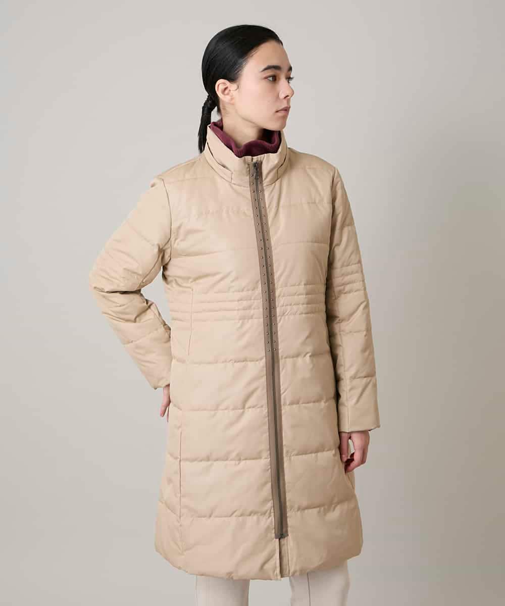 RSUAE01790 TRUNK HIROKO KOSHINO(ヒロココシノ) エコダウンキルティングコート/洗える ベージュ