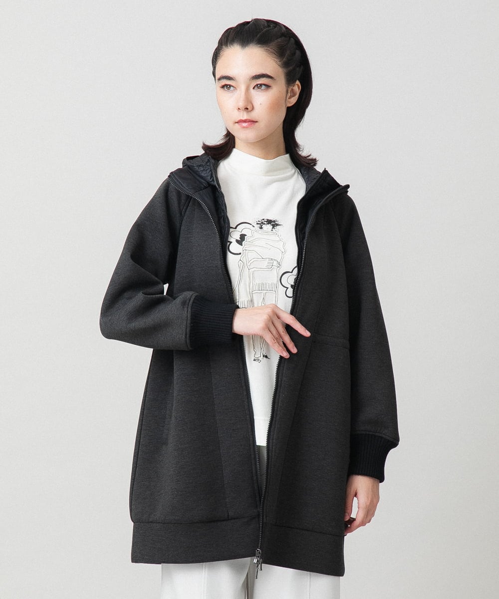 RSUAG01630 TRUNK HIROKO KOSHINO 【先行予約】2WAYコクーンダンボールニットコート