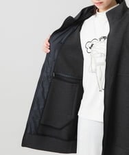 RSUAG01630 TRUNK HIROKO KOSHINO(ヒロココシノ) 【先行予約】2WAYコクーンダンボールニットコート ダークグレー