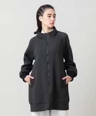 RSUAG01630 TRUNK HIROKO KOSHINO(ヒロココシノ) 【先行予約】2WAYコクーンダンボールニットコート ダークグレー