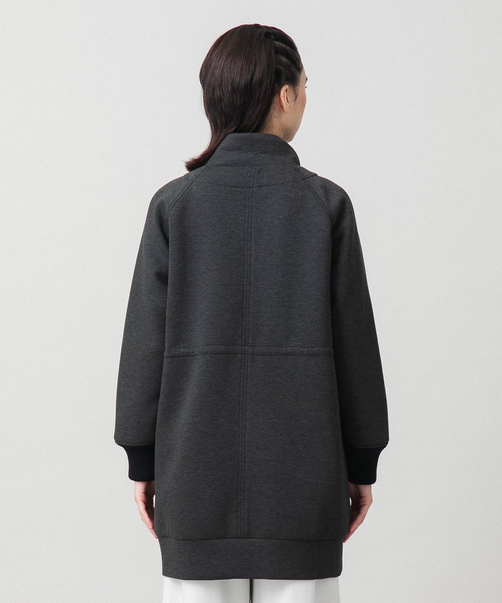 RSUAG01630 TRUNK HIROKO KOSHINO(ヒロココシノ) 【先行予約】2WAYコクーンダンボールニットコート ダークグレー