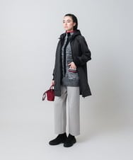 RSUAG01630 TRUNK HIROKO KOSHINO(ヒロココシノ) 2WAYコクーンダンボールニットコート ダークグレー