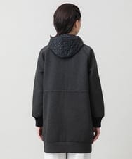 RSUAG01630 TRUNK HIROKO KOSHINO(ヒロココシノ) 【先行予約】2WAYコクーンダンボールニットコート ダークグレー