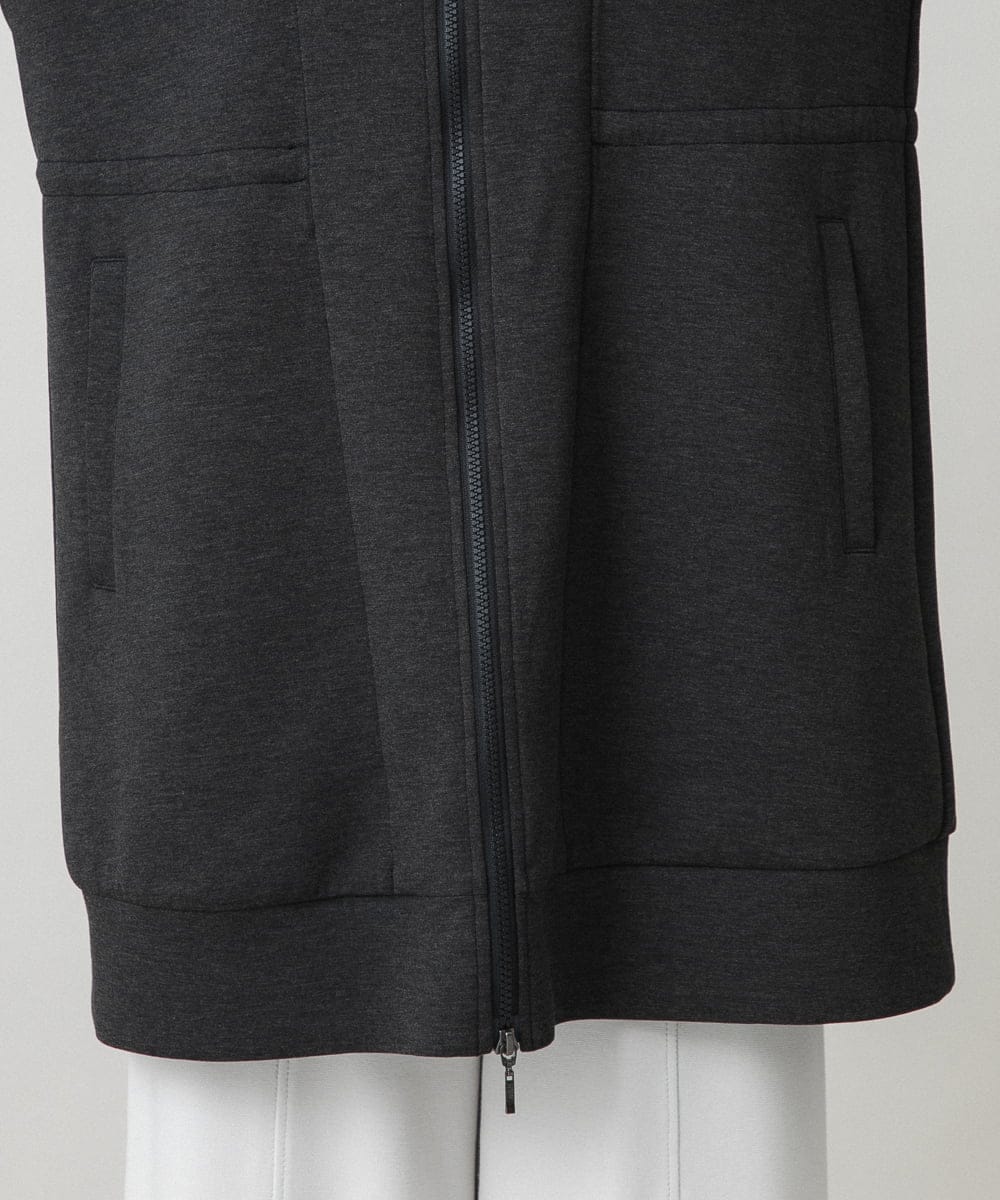 RSUAG01630 TRUNK HIROKO KOSHINO(ヒロココシノ) 【先行予約】2WAYコクーンダンボールニットコート ダークグレー