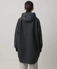 RSUAG01630 TRUNK HIROKO KOSHINO(ヒロココシノ) 2WAYコクーンダンボールニットコート ダークグレー