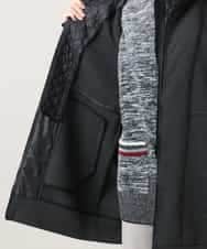 RSUAG01630 TRUNK HIROKO KOSHINO(ヒロココシノ) 2WAYコクーンダンボールニットコート ダークグレー