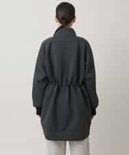 RSUAG01630 TRUNK HIROKO KOSHINO(ヒロココシノ) 2WAYコクーンダンボールニットコート ダークグレー