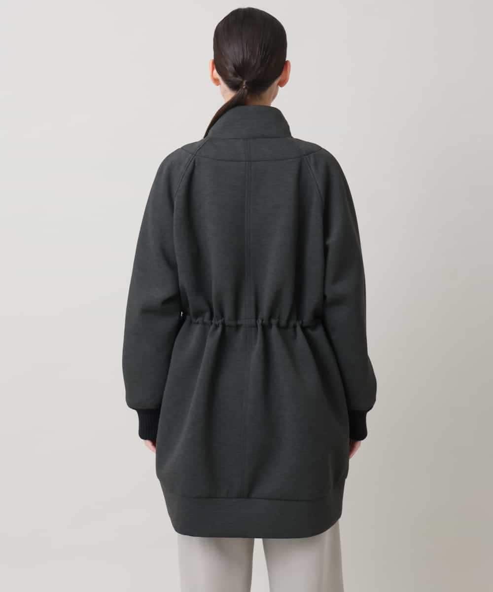 RSUAG01630 TRUNK HIROKO KOSHINO(ヒロココシノ) 2WAYコクーンダンボールニットコート ダークグレー