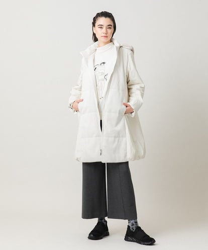 RSUAH01830 TRUNK HIROKO KOSHINO 【先行予約】異素材ジョイント中綿入りコート