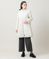 RSUAH01830 TRUNK HIROKO KOSHINO(ヒロココシノ) 【先行予約】異素材ジョイント中綿入りコート アイボリー