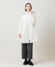 RSUAH01830 TRUNK HIROKO KOSHINO(ヒロココシノ) 【先行予約】異素材ジョイント中綿入りコート アイボリー