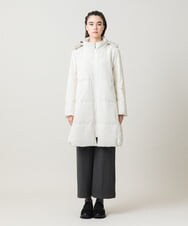 RSUAH01830 TRUNK HIROKO KOSHINO(ヒロココシノ) 【先行予約】異素材ジョイント中綿入りコート アイボリー