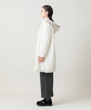RSUAH01830 TRUNK HIROKO KOSHINO(ヒロココシノ) 【先行予約】異素材ジョイント中綿入りコート アイボリー