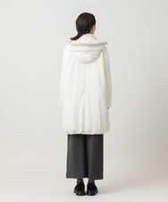 RSUAH01830 TRUNK HIROKO KOSHINO(ヒロココシノ) 【先行予約】異素材ジョイント中綿入りコート アイボリー