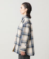 RSUAH07690 TRUNK HIROKO KOSHINO(ヒロココシノ) 【先行予約】リバーシブルキルティングタフタリバーシブルジャケットコート ネイビー