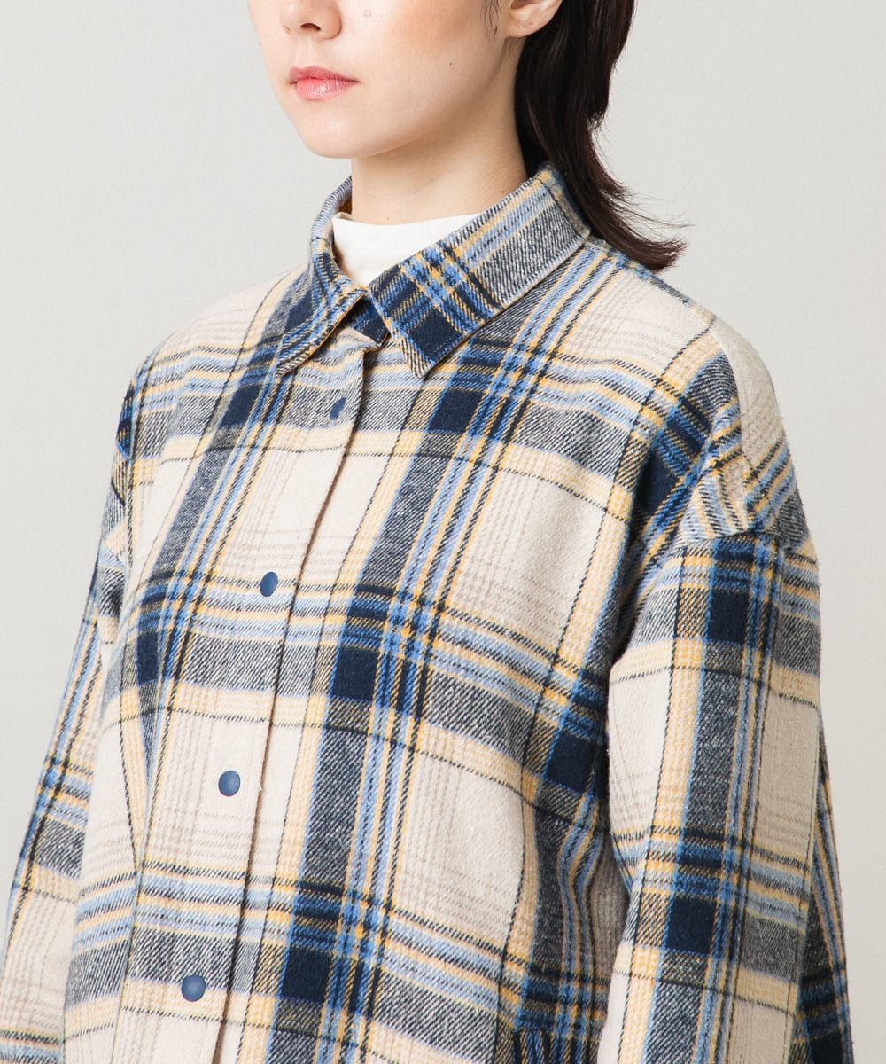 RSUAH07690 TRUNK HIROKO KOSHINO(ヒロココシノ) 【先行予約】リバーシブルキルティングタフタリバーシブルジャケットコート ネイビー