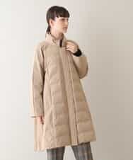 RSUAW14790 TRUNK HIROKO KOSHINO(ヒロココシノ) 【洗濯機で洗える】ストレッチタフタモッズコート ベージュ