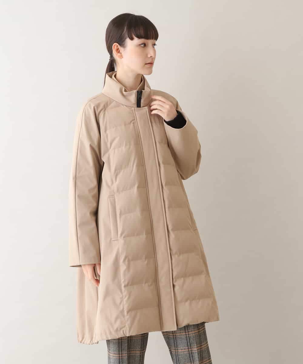 RSUAW14790 TRUNK HIROKO KOSHINO(ヒロココシノ) 【洗濯機で洗える】ストレッチタフタモッズコート ベージュ