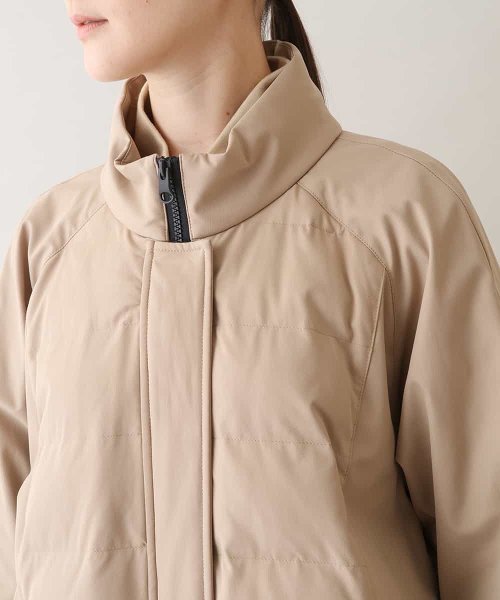 RSUAW14790 TRUNK HIROKO KOSHINO(ヒロココシノ) 【洗濯機で洗える】ストレッチタフタモッズコート ベージュ
