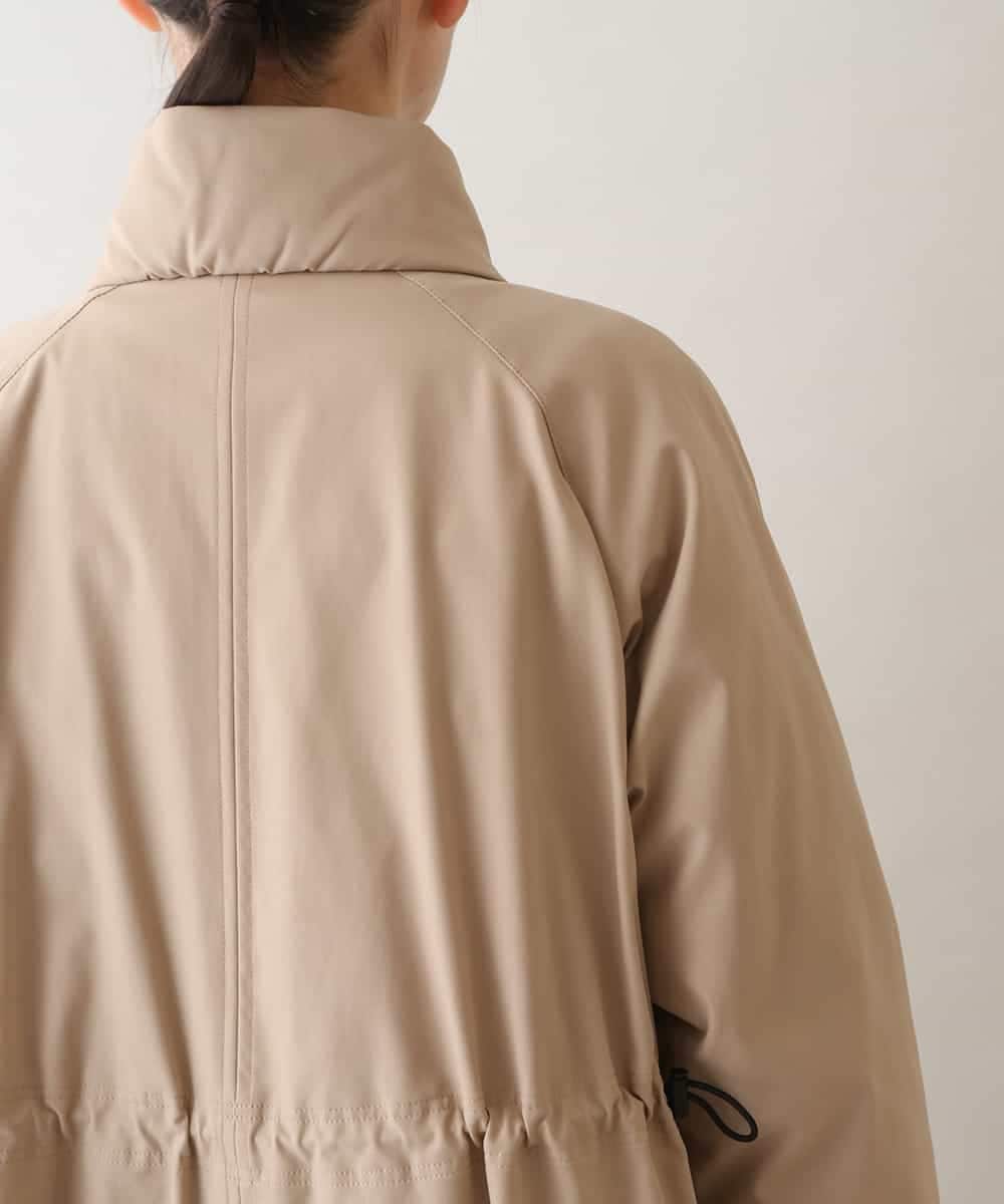 RSUAW14790 TRUNK HIROKO KOSHINO(ヒロココシノ) 【洗濯機で洗える】ストレッチタフタモッズコート ベージュ