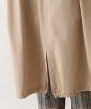 RSUAW14790 TRUNK HIROKO KOSHINO(ヒロココシノ) 【洗濯機で洗える】ストレッチタフタモッズコート ベージュ