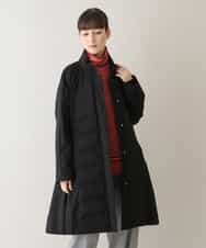 RSUAW14790 TRUNK HIROKO KOSHINO(ヒロココシノ) 【洗濯機で洗える】ストレッチタフタモッズコート ブラック