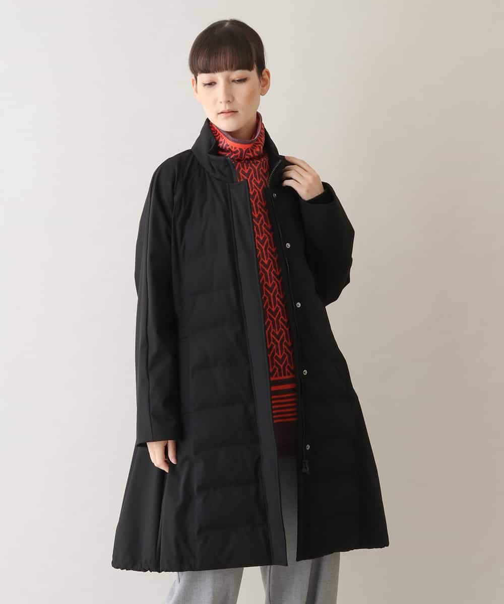 RSUAW14790 TRUNK HIROKO KOSHINO(ヒロココシノ) 【洗濯機で洗える】ストレッチタフタモッズコート ブラック