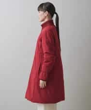RSUCA01760 TRUNK HIROKO KOSHINO(ヒロココシノ) フリーモーションタフタパテッドコート レッド×ワインレッド