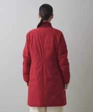 RSUCA01760 TRUNK HIROKO KOSHINO(ヒロココシノ) フリーモーションタフタパテッドコート レッド×ワインレッド