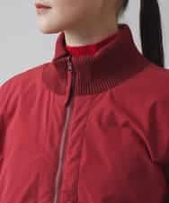 RSUCA01760 TRUNK HIROKO KOSHINO(ヒロココシノ) フリーモーションタフタパテッドコート レッド×ワインレッド