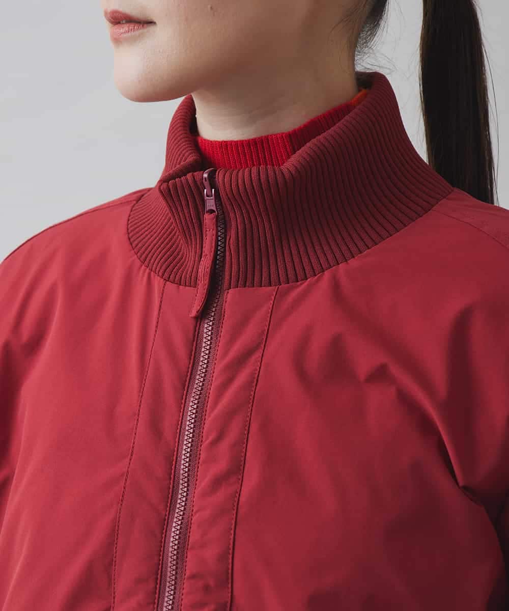 RSUCA01760 TRUNK HIROKO KOSHINO(ヒロココシノ) フリーモーションタフタパテッドコート レッド×ワインレッド
