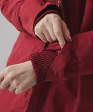 RSUCA01760 TRUNK HIROKO KOSHINO(ヒロココシノ) フリーモーションタフタパテッドコート レッド×ワインレッド